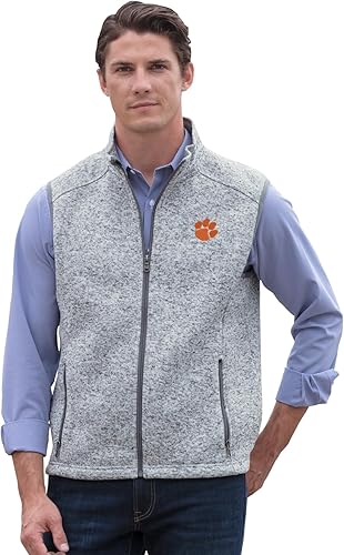 Vantage Apparel Men's Collegiate Premium Summit Sweater Fleece Vest