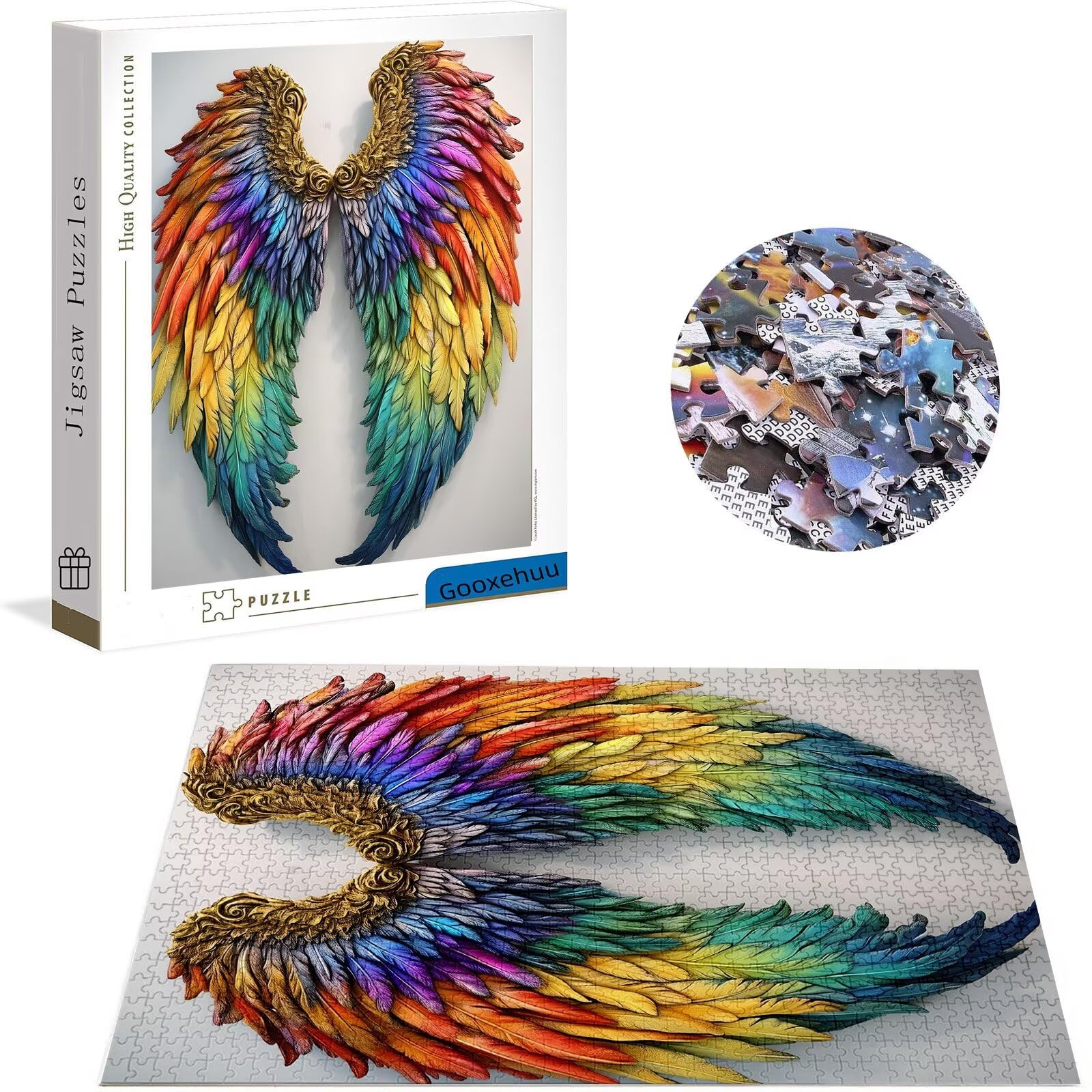 Puzzle 2000 elementów, aniołki, dla dorosłych, drewniane puzzle, klasyczne puzzle, skrzydła, puzzle dla dzieci, sprytne puzzle drewniana Jigsaw, gra zręcznościowa dla całej rodziny, g-960