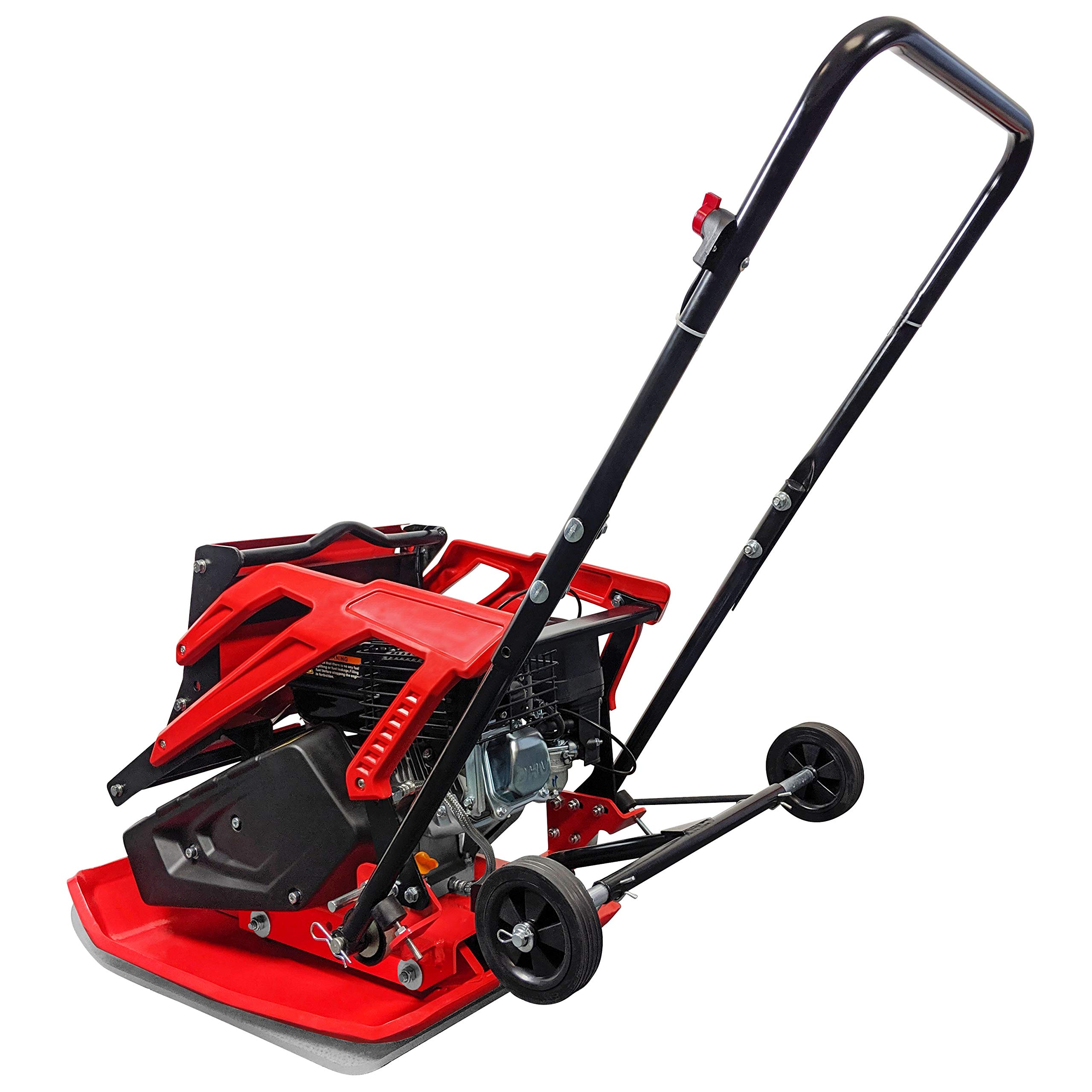 Plaque vibrante RPV-29465 Compacteur de sol 6,5 CV Profondeur de compactage 35 cm Poids 111 kg incl. tapis en caoutchouc et train de roulement