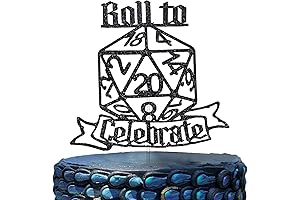 Exquisite Dungeons & Dragons D20 Die Cake Topper: Unleash the Fantasy!