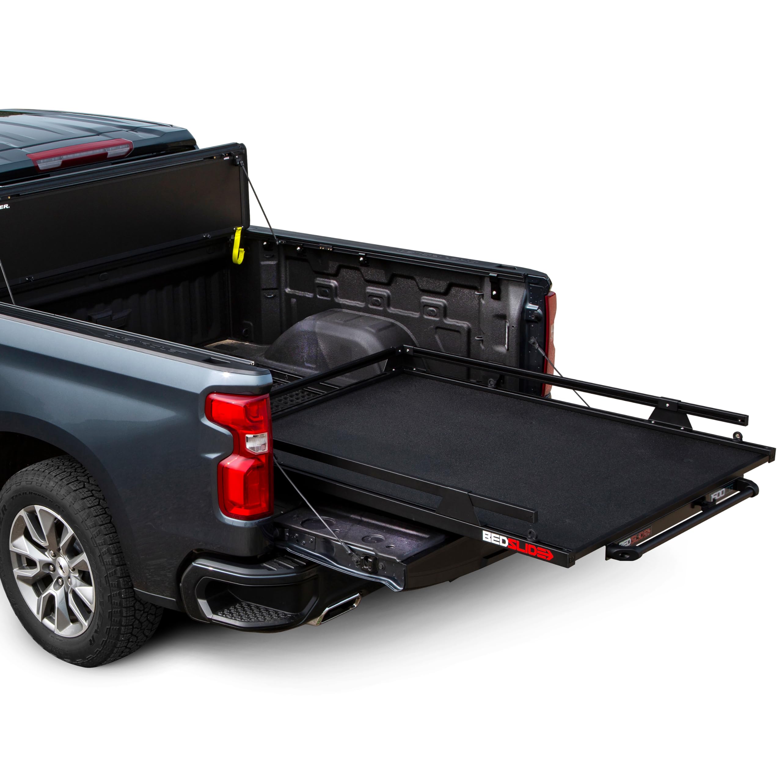 Bedslide 1500 Contractor Sliding Truck Bed Organizer, 95 x 48-Inch, Capacity 1500 lbs., Truck Bed Storage Tray, Black