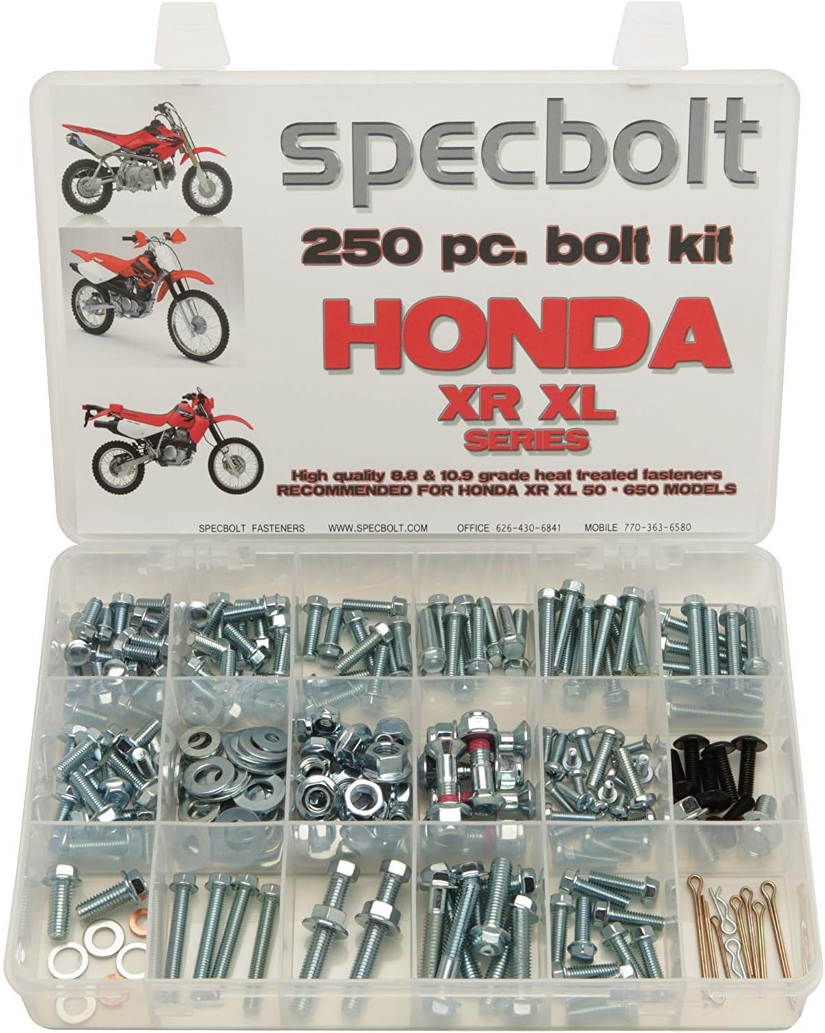 Brand 250pc Bolt Kit fits: Honda - XR XL Series Dirtbike