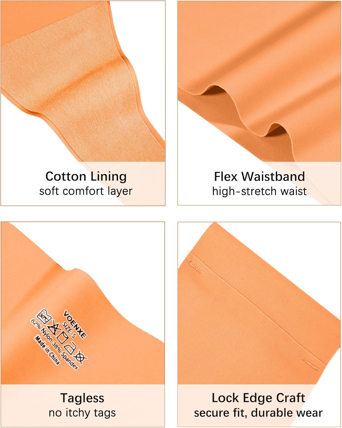 voenxe Seamless Women Underwear Thongs,High Waisted Ladies No Show Panties Line,Invisible Comfy Workout Undies,Soft,5-Pack - Image 6