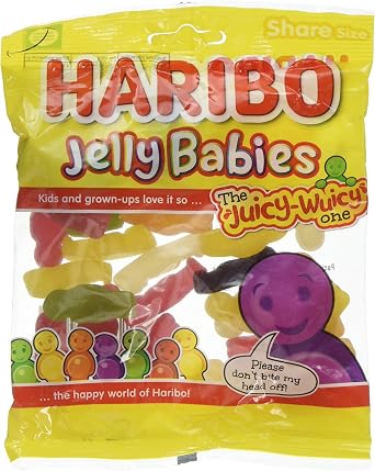 HARIBO Jelly Babies Jelly Men, Bulk Sweets, 140g, Pack of 12 1.7kg Total