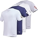Mens Undershirts 4 Pack Lightweight Mens Undershirt, 100% Cotton