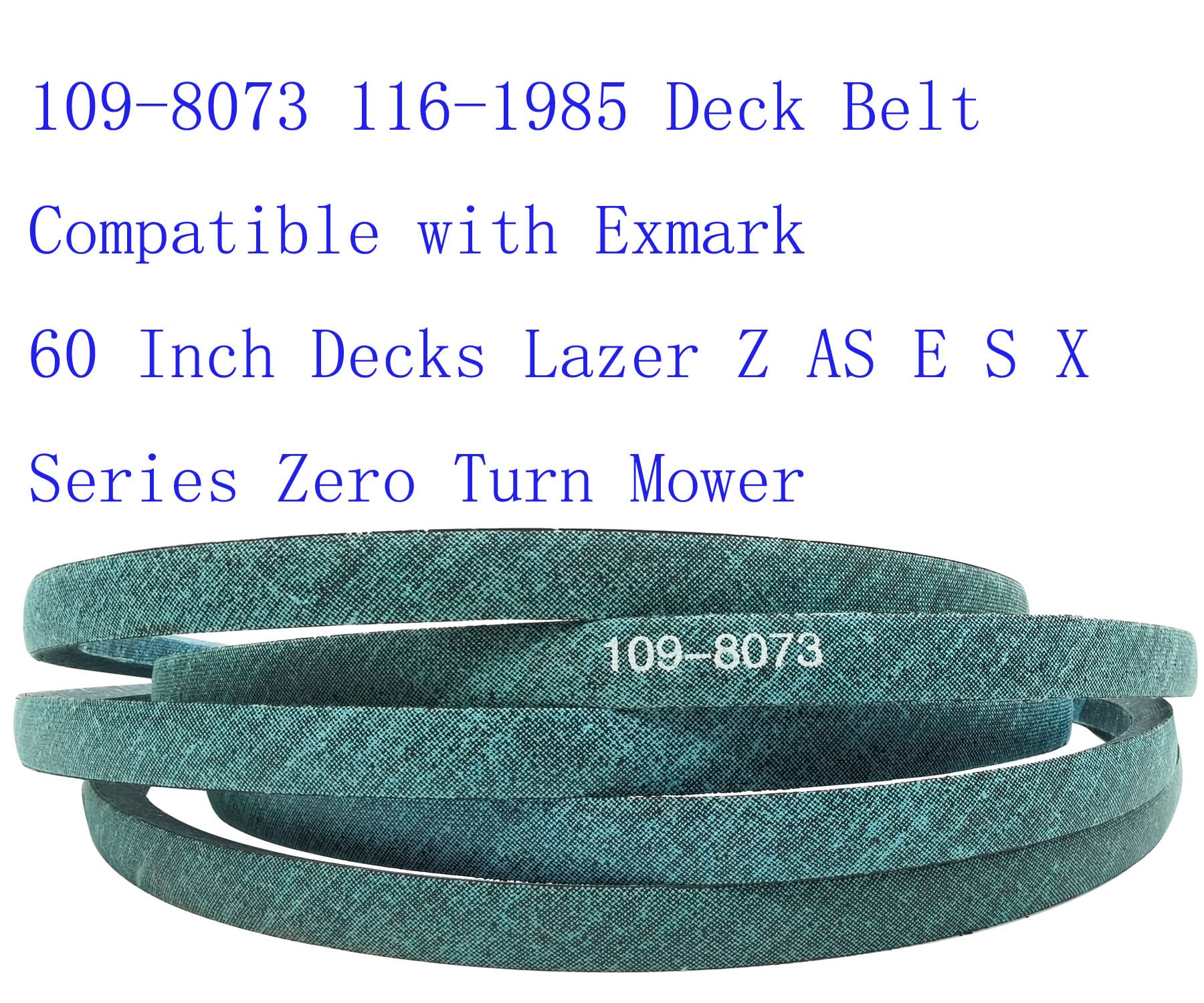 Amazon.com : Qissiq 109-8073 116-1985 Deck Belt Compatible