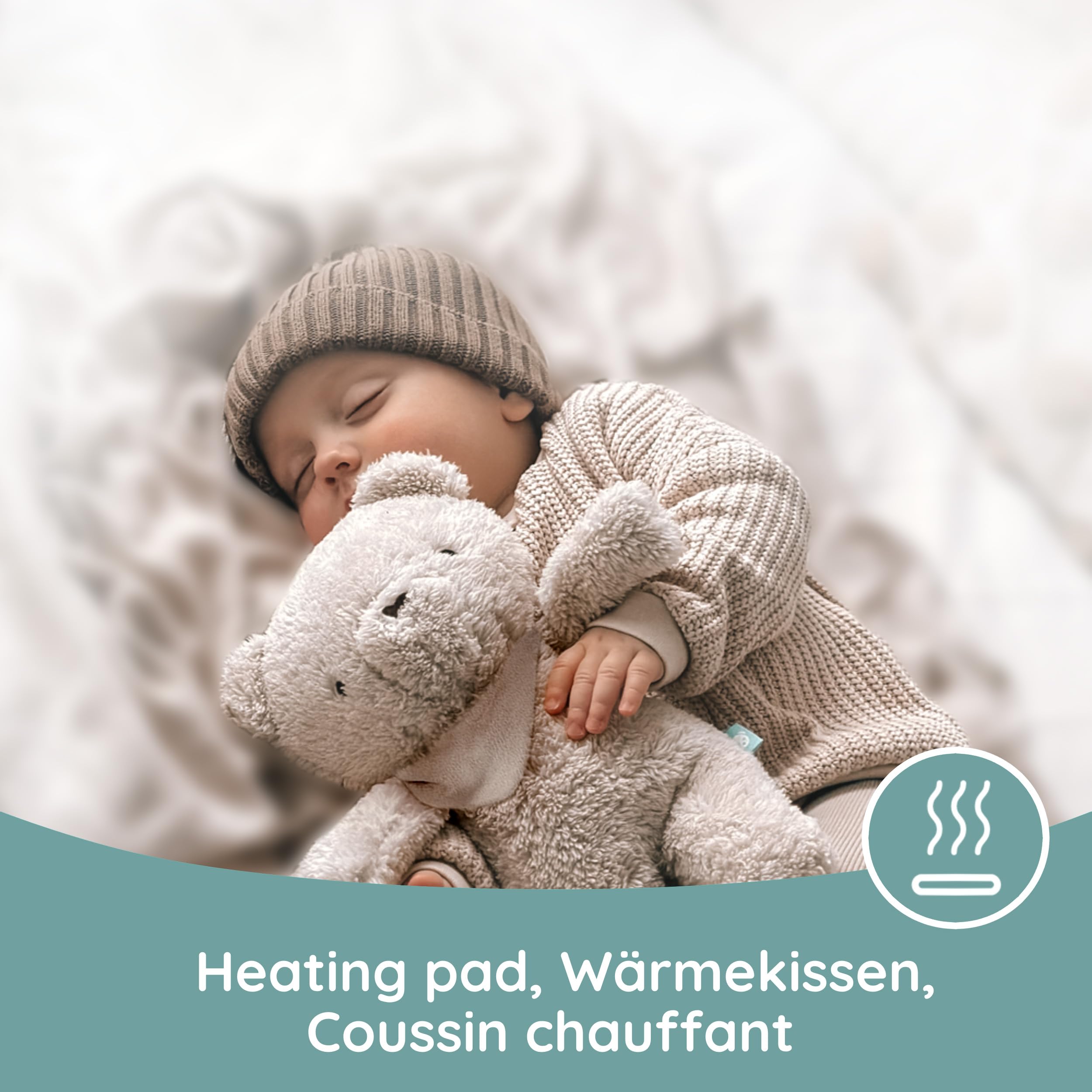 myHummy Bear Beige Duo - Sonno con app - Musica per dormire & Baby Comfort