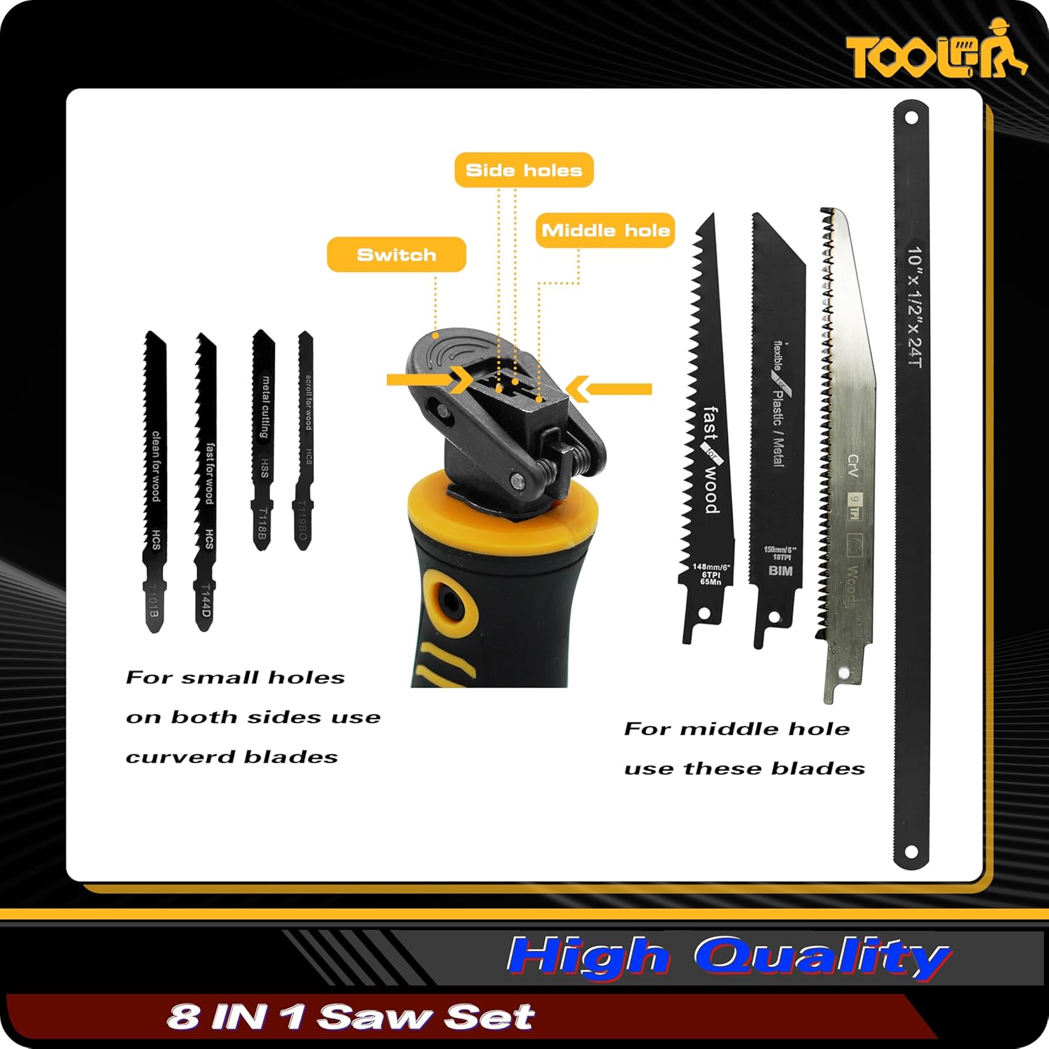 Versatile 8-In-1 Multi Blades Hand Saw: Your Ultimate Cutting Companion