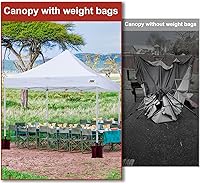 Vista 6 de ABCCANOPY Pesas para toldo, bolsas de arena de 120 libras, paquete de 4 unidades (borgoña)