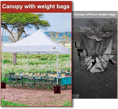 Miniatura 6 de ABCCANOPY - Bolsa de peso de grado industrial para toldo desplegable, 4 unidades