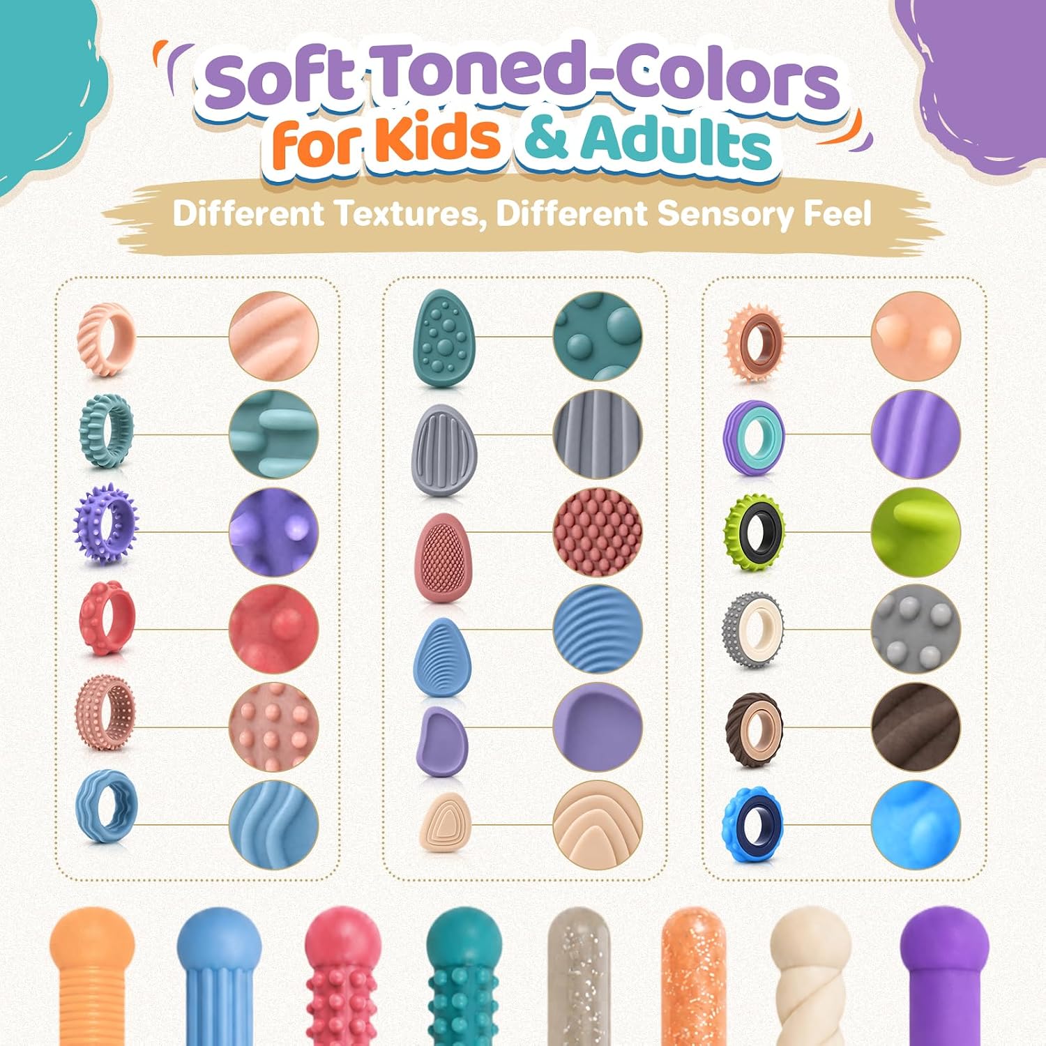 Lesong 50 Sensory Fidget Bulk Fidget