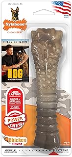 Nylabone Dog The Movie with Channing Tatum Camo Power Chew Dog Toy for Aggressive Chewers - Made in USA Chicken X-Large (1 Count)