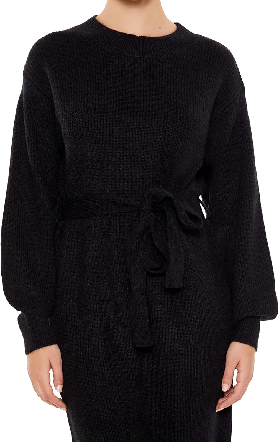Forever 21 Womens Tie-Front Midi Sweater Dress - Image 5