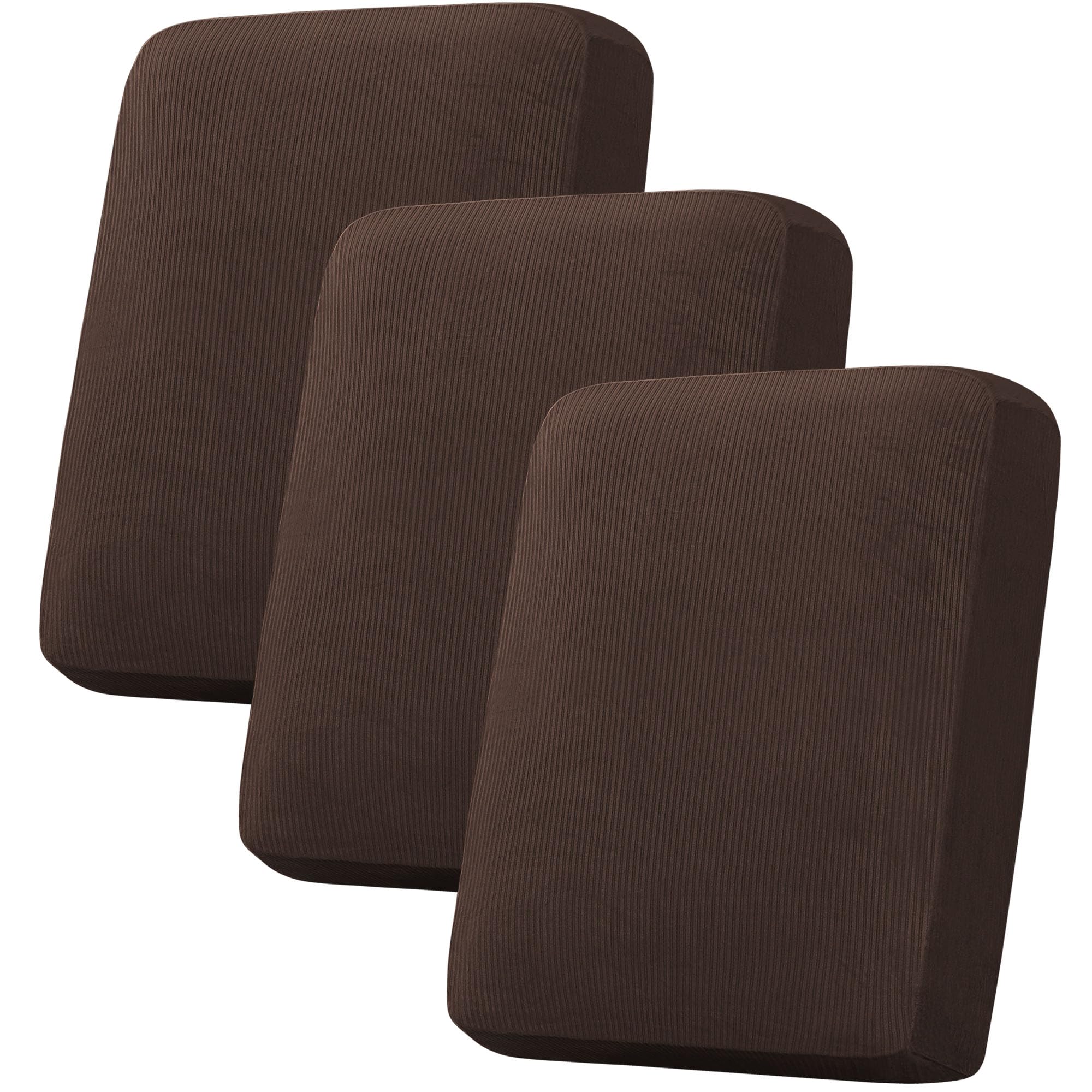 H.VERSAILTEX Velvet Stretch Couch Cushion Cover Plush Cushion Slipcover for Chair Loveseat Sofa Cushion Furniture Protector Seat Cushion Sofa Cover (3