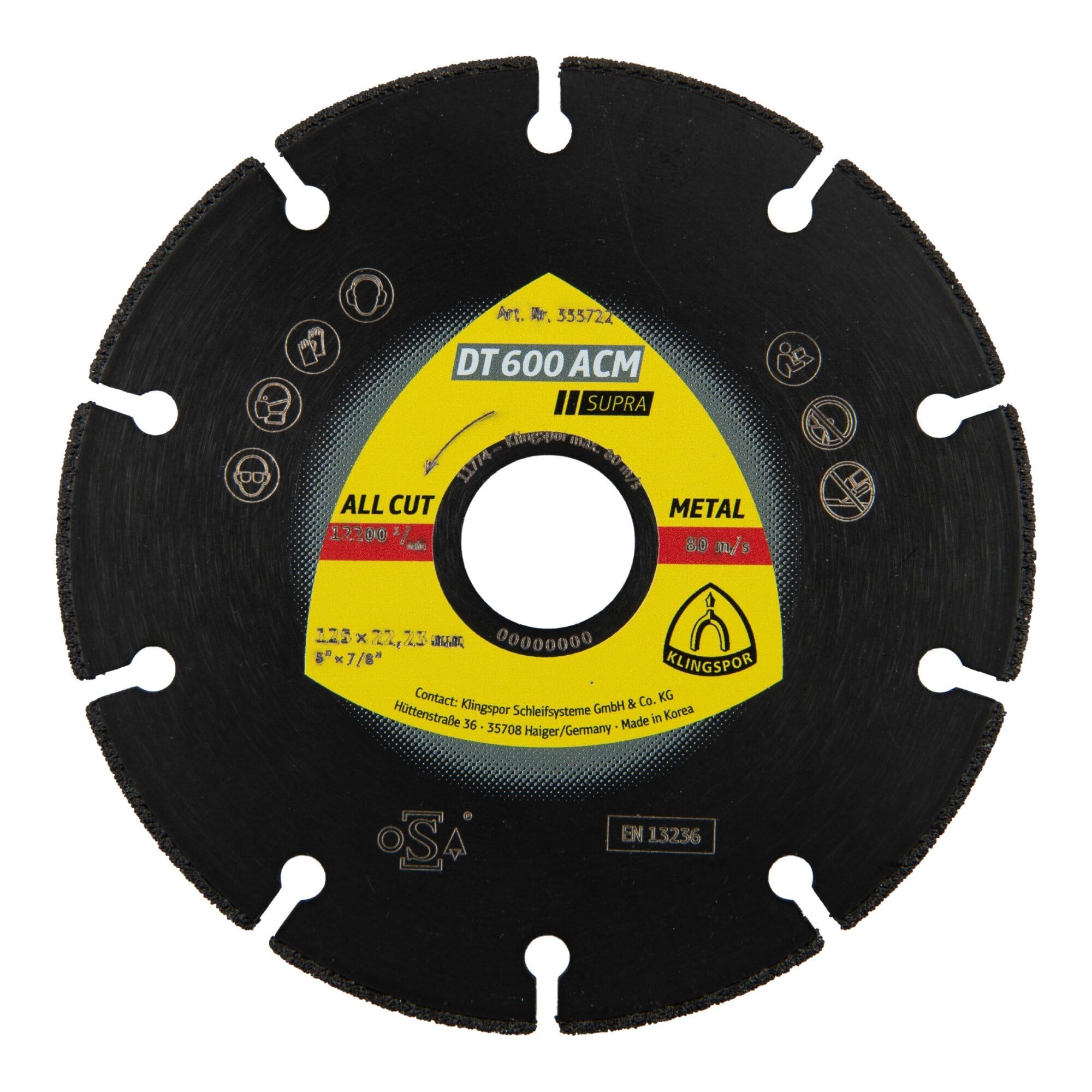 Meule à Tronçonner GENERIQUE Disque Diamant EXTRA DT 300 F D