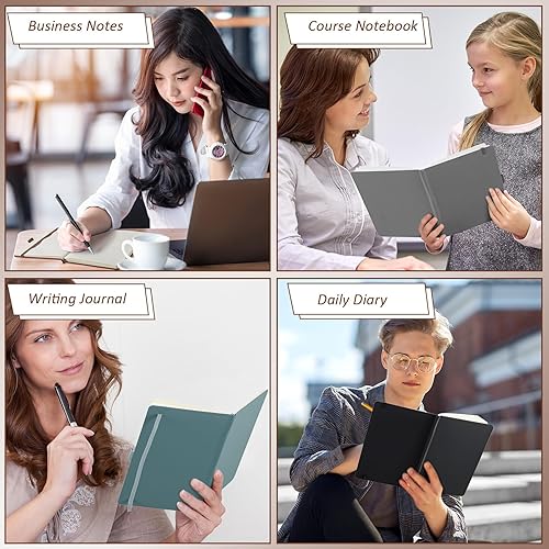 Miniatura 7 de Paquete de 20 cuadernos de bolsillo de 3.7 x 5.7 pulgadas, tapa dura, pequeños cuadernos de bolsillo con soporte para bolígrafo, diario forrado A6