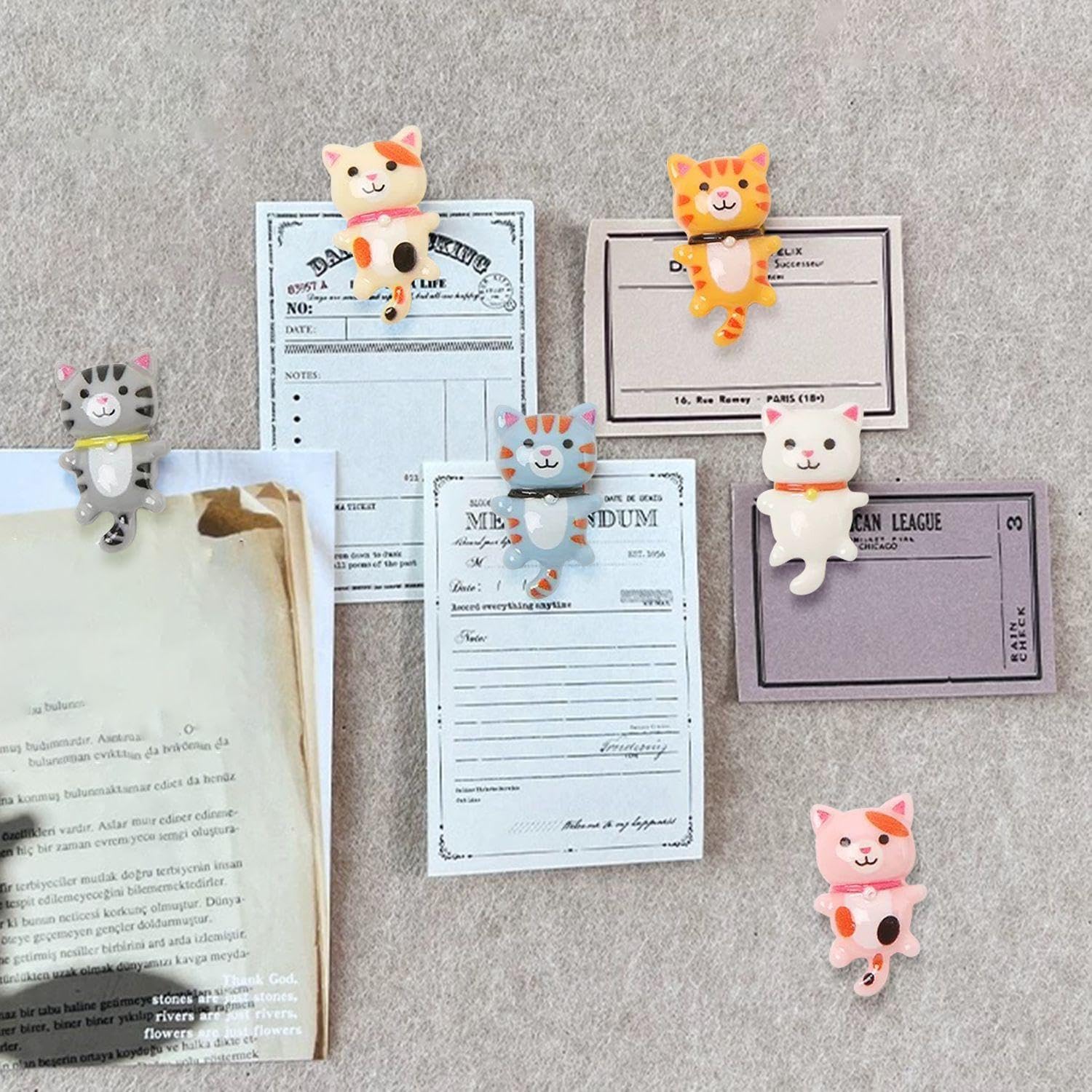 30 kolorowych pinezek, urocze, kreatywne i dekoracyjne pinezki do mocowania papieru i tablicy korkowej