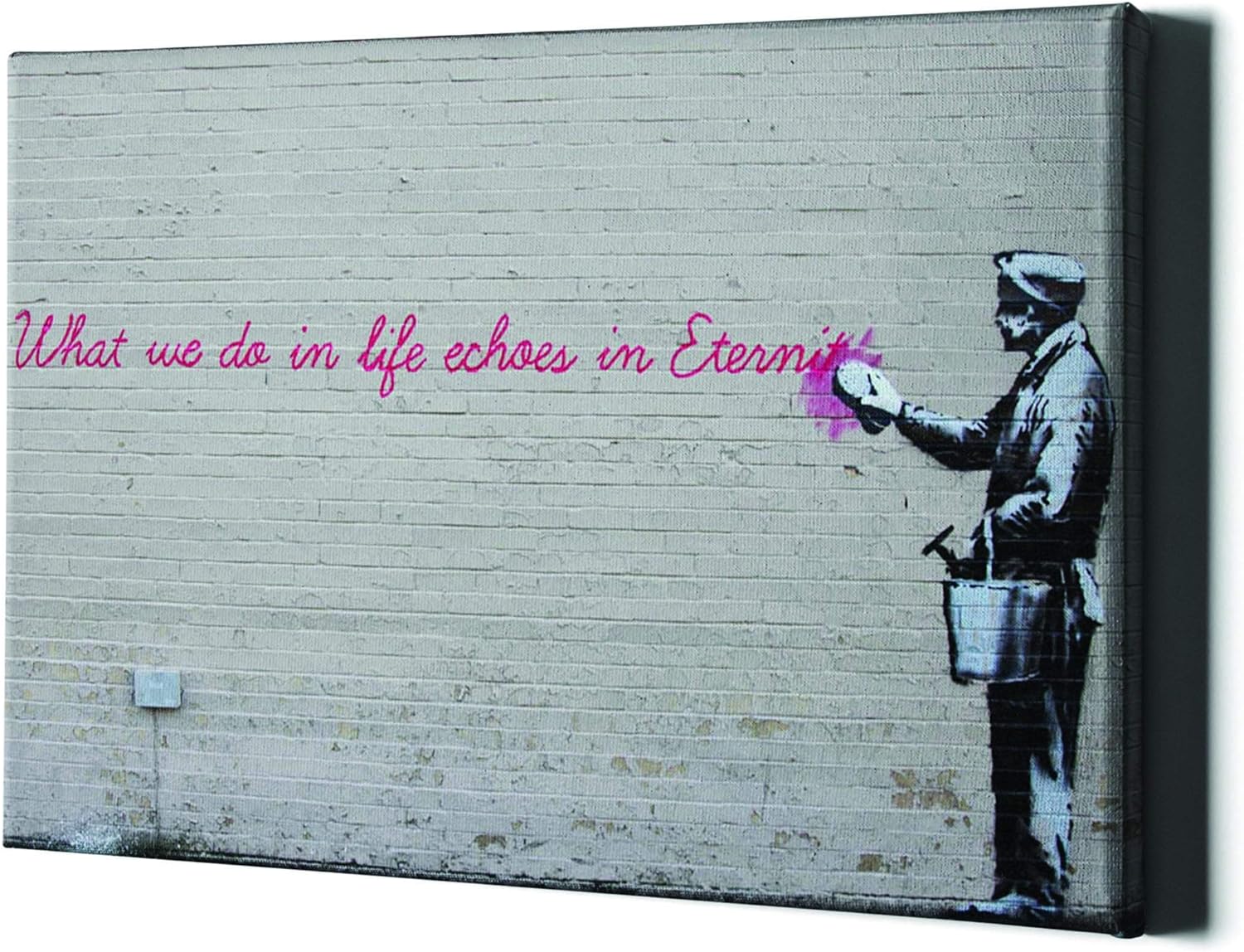 Banksy Quote Eternity Art Wall Canvas Decor Artwork Large Street Graffiti Pop Canva Painting