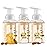 Valentines Foaming Hand Soap, 26.25 fl oz - 3-Pack Scented Hand Wash for Kitchen, Bathroom, Alcohol-Free, Moisturizing Hand Soap with Aloe and Essential Oils in Honey Almond Scent - Free Bracelet