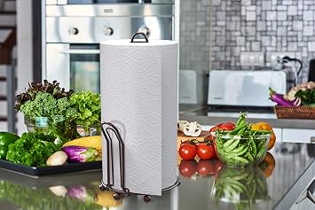 Simple Houseware Paper Towel Holder for Kitchen Countertop, Bronze