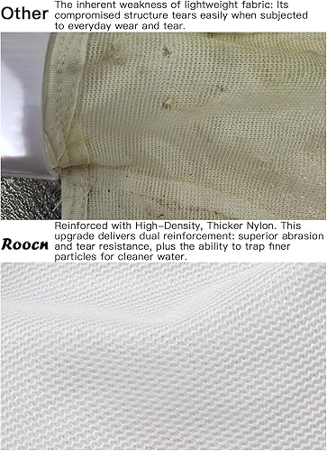 Miniatura 6 de Bolsas de filtro universales con cremallera para limpiadores de piscinas Polaris 360 y 380, bolsas de malla de repuesto multiusos, paquete de 2