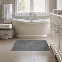 Vista 3 de Tapete para puerta de entrada interior, 2 x 3 pies, lavable a máquina, bohemio, antideslizante, diseño vintage, apto para mascotas, fibra sintética