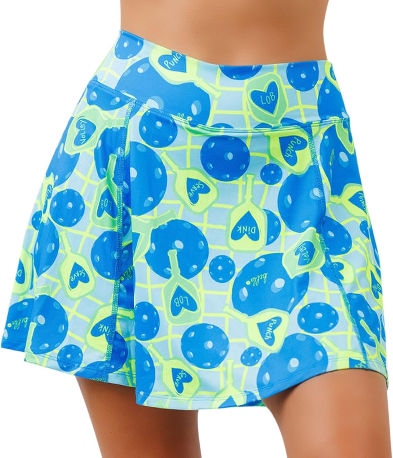 Pickleball Bella Women’s A-Line Pickleball Skort – Lightweight Athletic Skirt with Built-in Shorts & Pockets, Net Worth