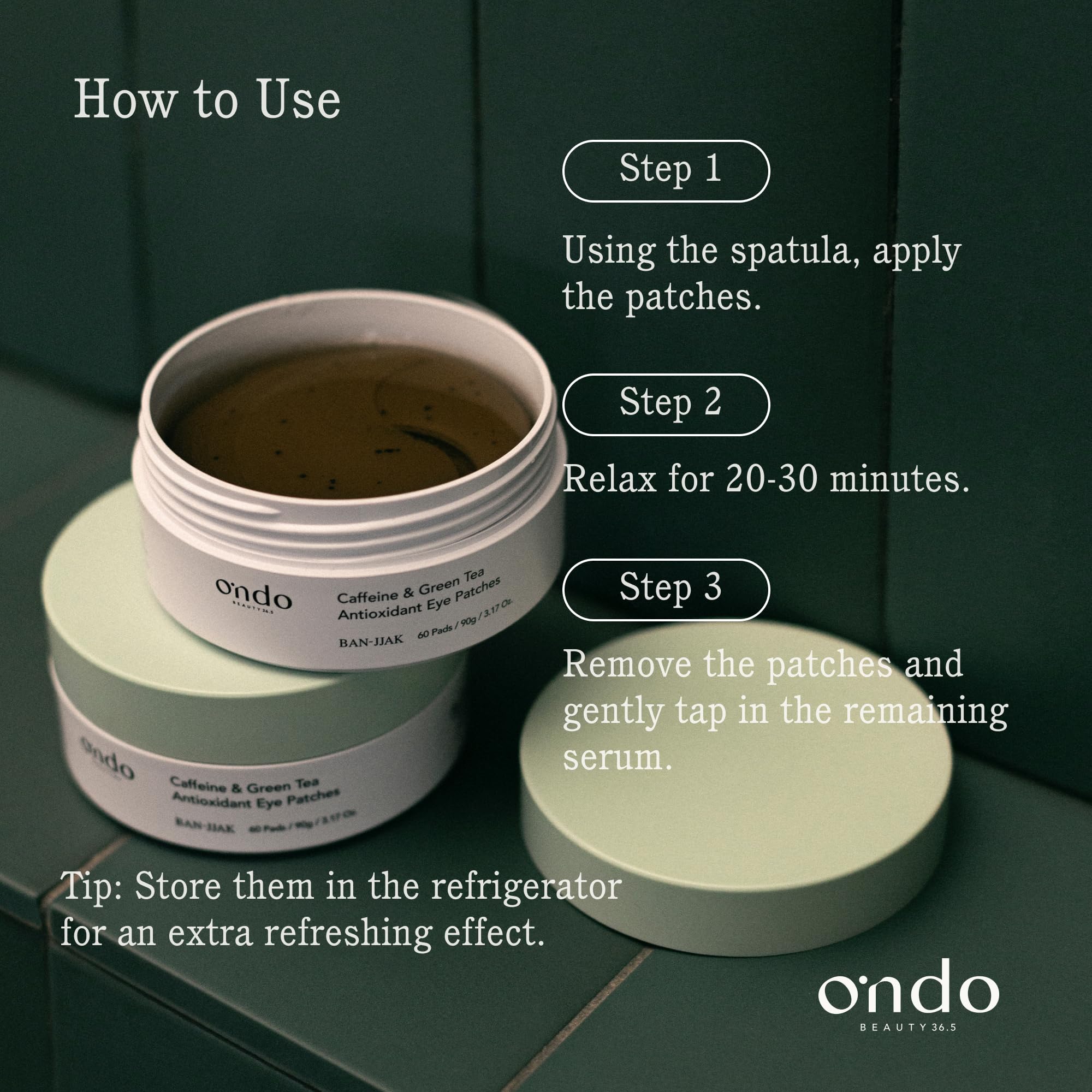 Caffeine & Green Tea Antioxidant Eye Patches 90 Ml