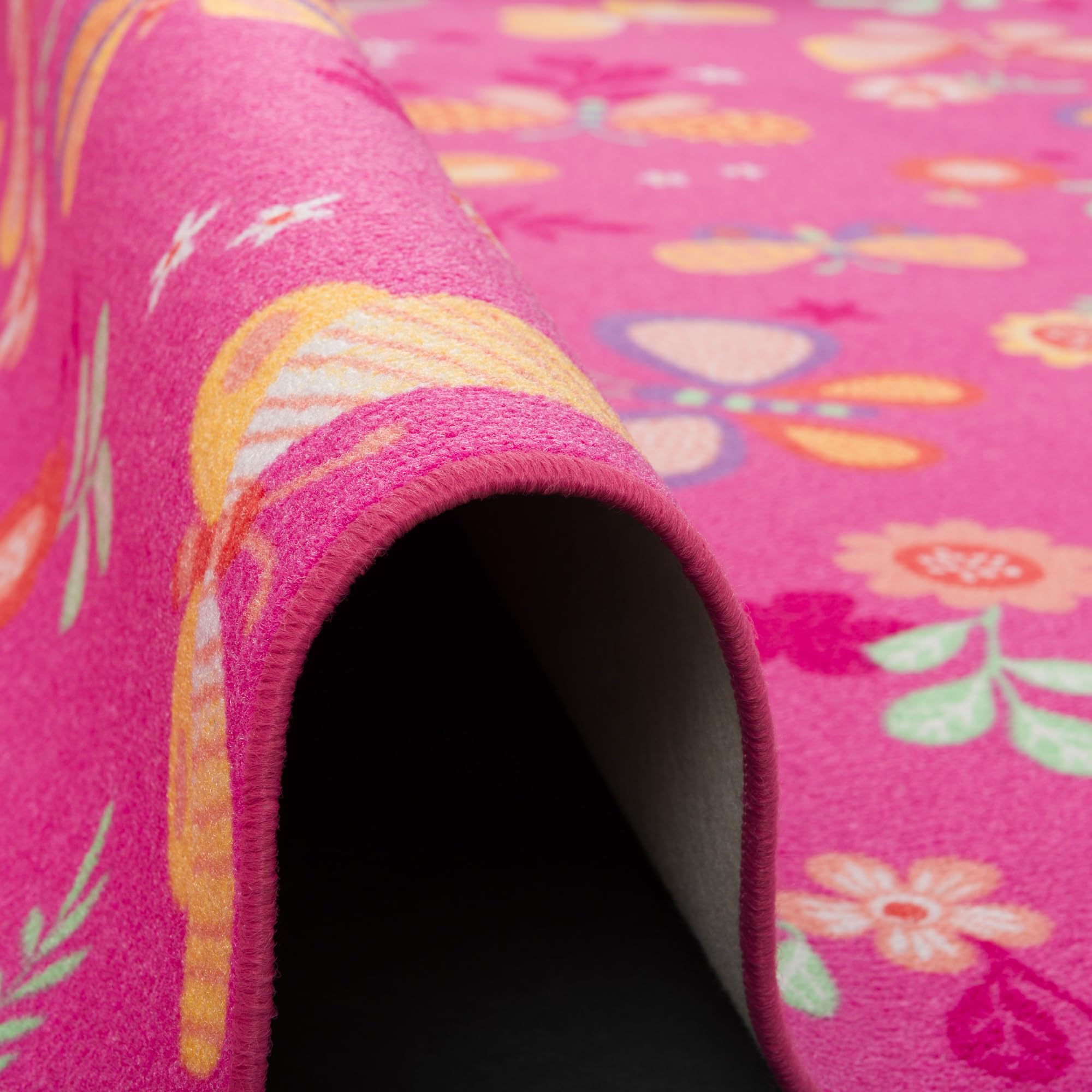 Snapstyle Tapis de Jeu pour Enfant Papillon en Rose - 17 Tailles Disponibles