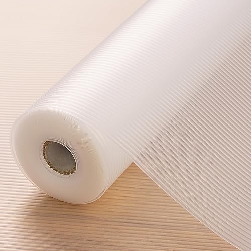 Shelf Liner Non Slip,Non Adhesive Cabinet Liner,Waterproof Drawer Liner,Food-Grade EVA Material for Kitchen Cabinets,Drawers,Refrigerators-Odorless