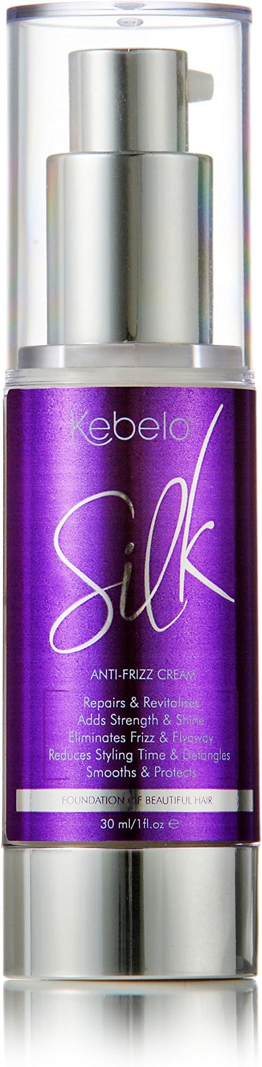 Silk Anti-Frizz Styling Cream for Heat Protection, Colour Lock, Shine, and Hair Repair, 30 ml