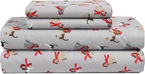 Casa Platino Juego de sábanas y fundas de almohada, ultra suaves, tamaño Queen, transpirables, de microfibra cepillada, juego de sábanas