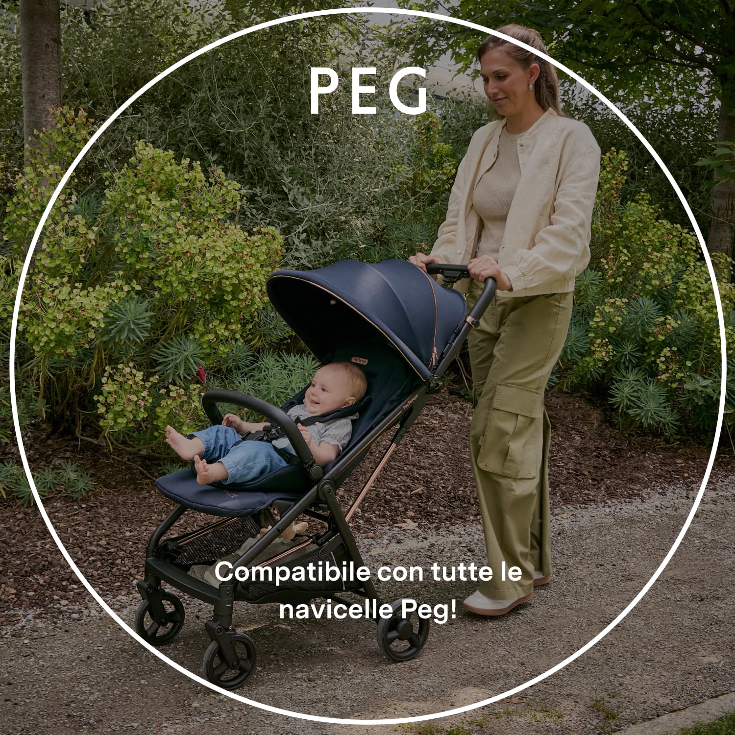 PEG Mattress Cover - Coprimaterasso Traspirante in TENCEL™ per Navicella - Compatibile con tutte le Culle Peg Perego