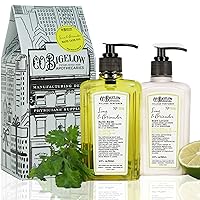 Vista 10 de C.O. Bigelow Rosemary Mint Apothecary Duo - Juego de regalo para el cuidado de manos, lavado de manos y loción corporal, jabón líquido y loción