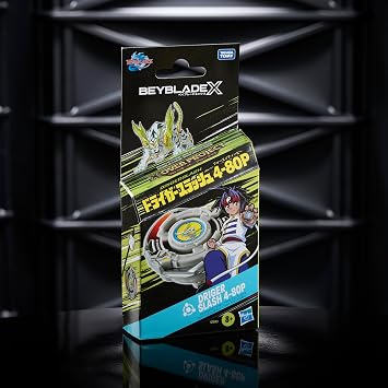 Beyblade X X-Over Project Driger Slash 4-80P Starter Pack Set with Takara Tomy Balance Type Top and Launcher, Battling Tops Game Toys, Ages 8+