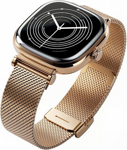 Boat Chrome Ivory Smart Watch for Women, co-Designed with GIVA, 1.7" AMOLED Display, 1000 nits Brightness, Premium Metalli...
