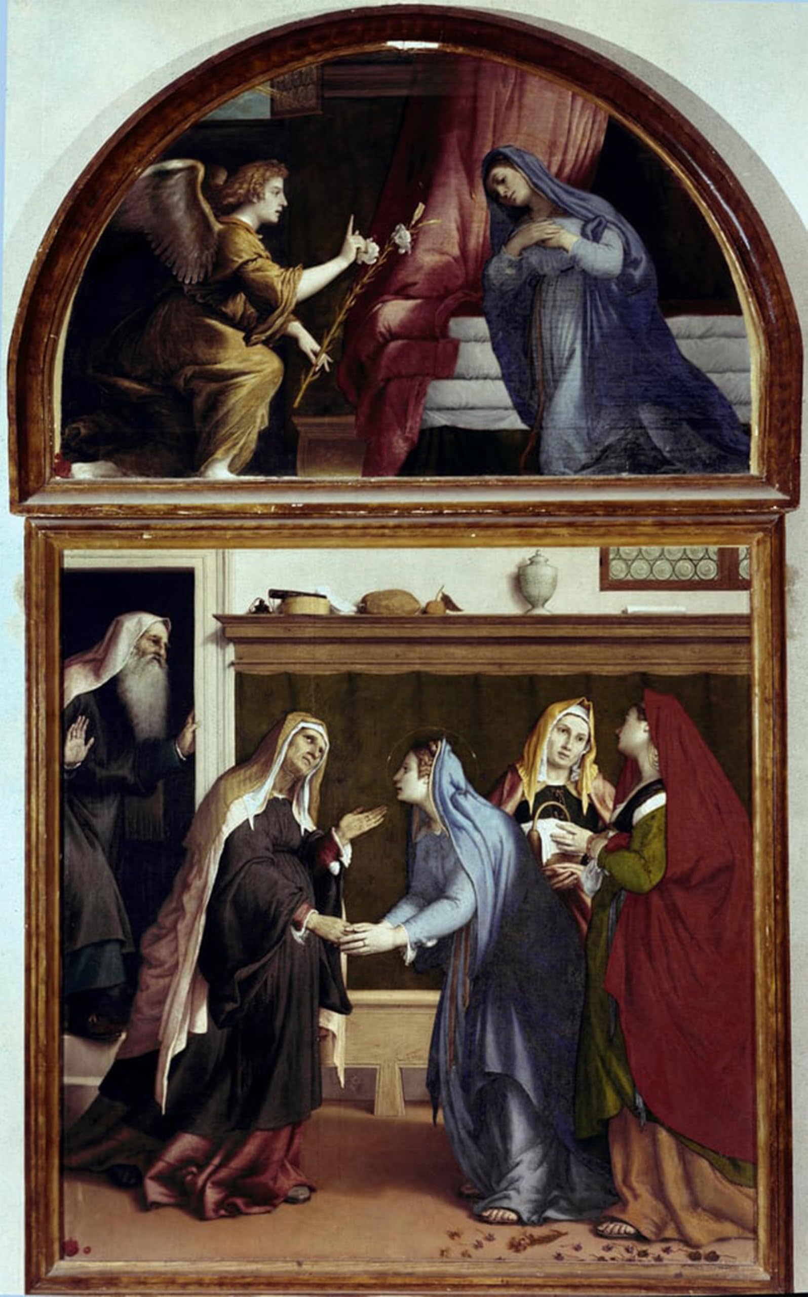 POSTERIIk Famous Animal Posters Vintage Picture the Annunciation Part of the Altarpiece of the Visitation by Famous Artist Modern Wall Decor for Home Decor 60x90cm