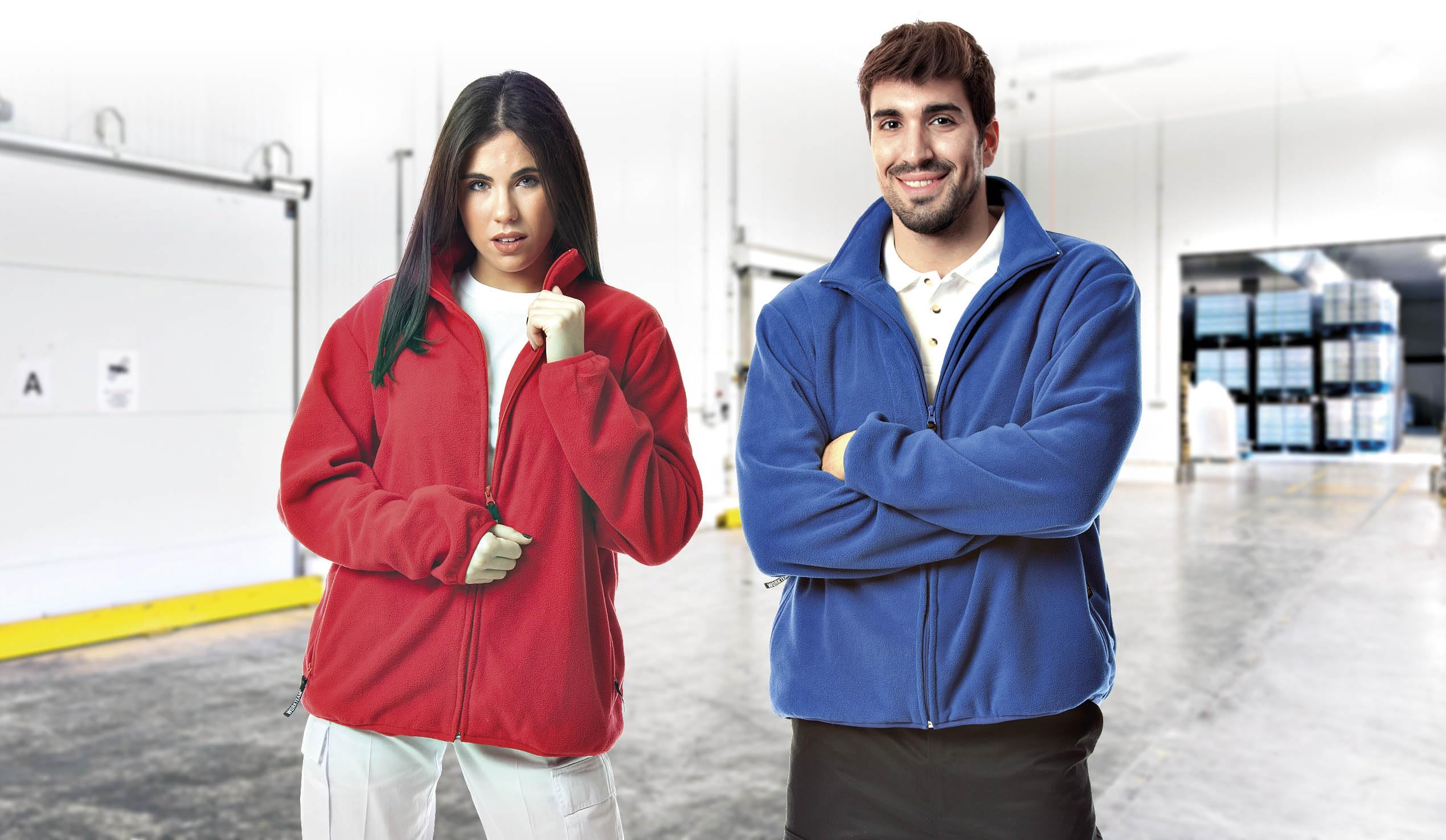 WORKTEAM Chaqueta Polar Cuello Alto Cremallera 100% Poliéster 280g Interior Suave Cálida Transpirable Ropa Laboral Outdoor Unisex