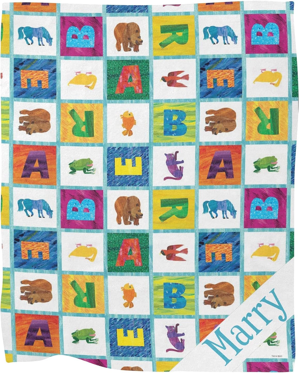 Buy Personalized Color Alphabet Animals Baby Blanket With Name Custom Baby Nursery Throw Fleece Blankets For Boys And Girls Birthday Tapestry 30 X 40inch Online In Kuwait B0936kqlx1