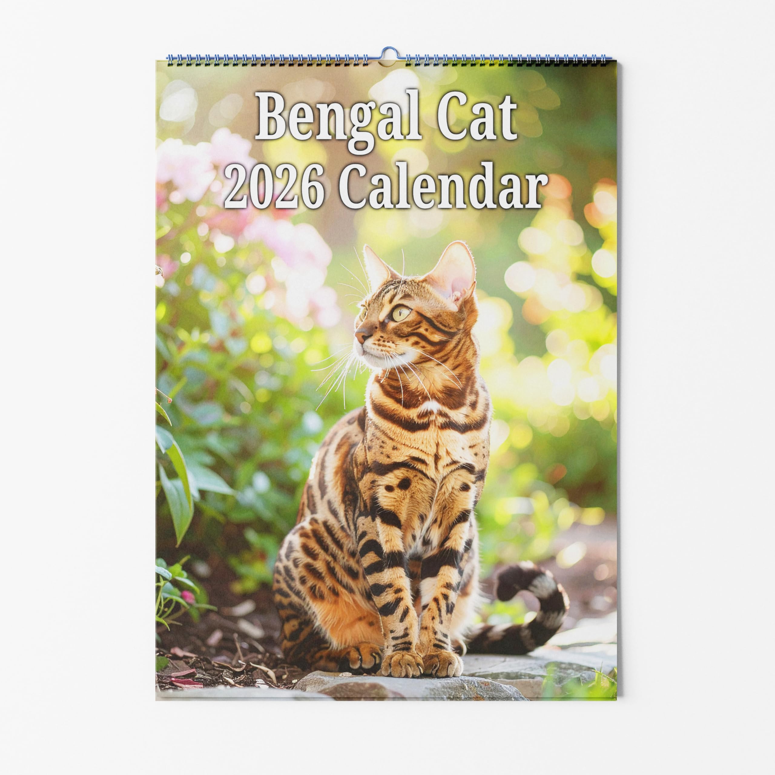 Bengal Wall Calendar - Choice Of Sizes - A4 Cat Calendar - Cat Lovers Monthly Planner 2027
