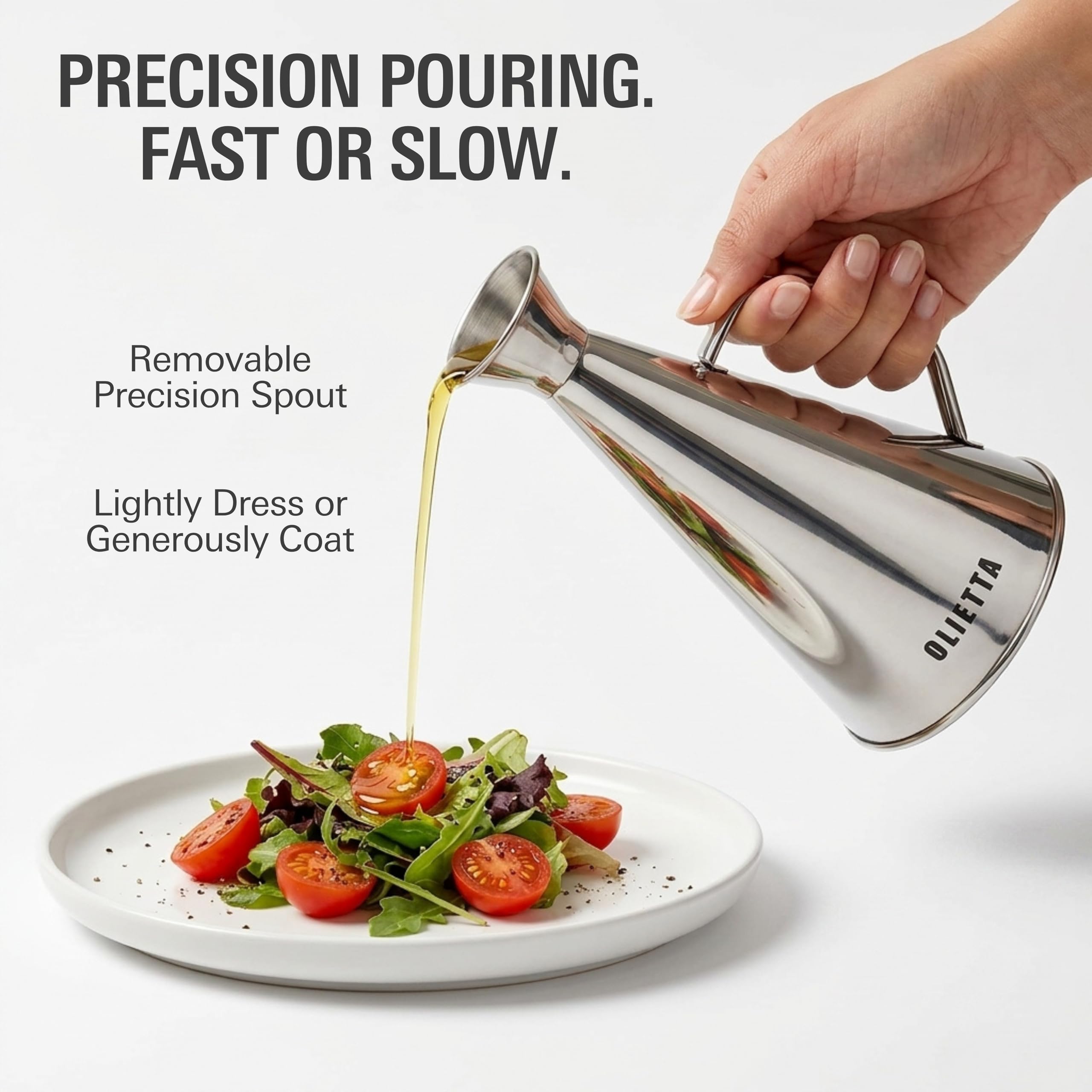 Amazon.com: Olietta Olive Oil Dispenser Bottle Stainless Steel Non