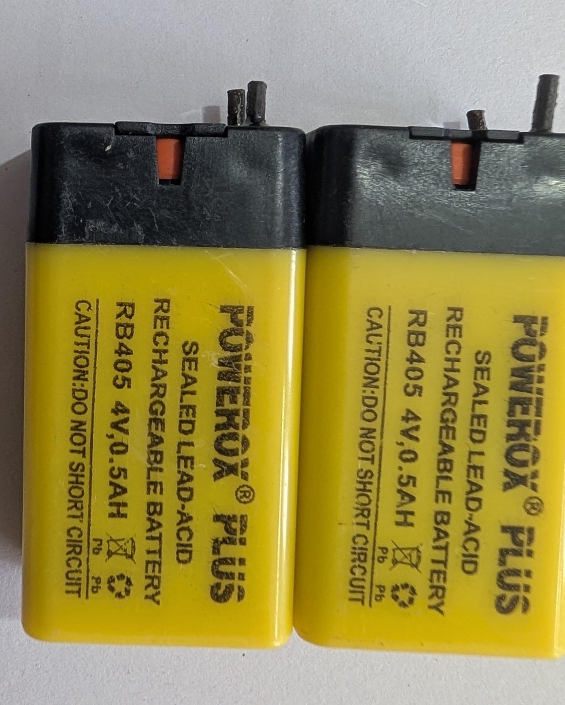PPI Online Mosquito Bat Battery Rechargeable Sealed Lead-Acid 4Volt, 0.5AH for All Purpose Use - 2pc