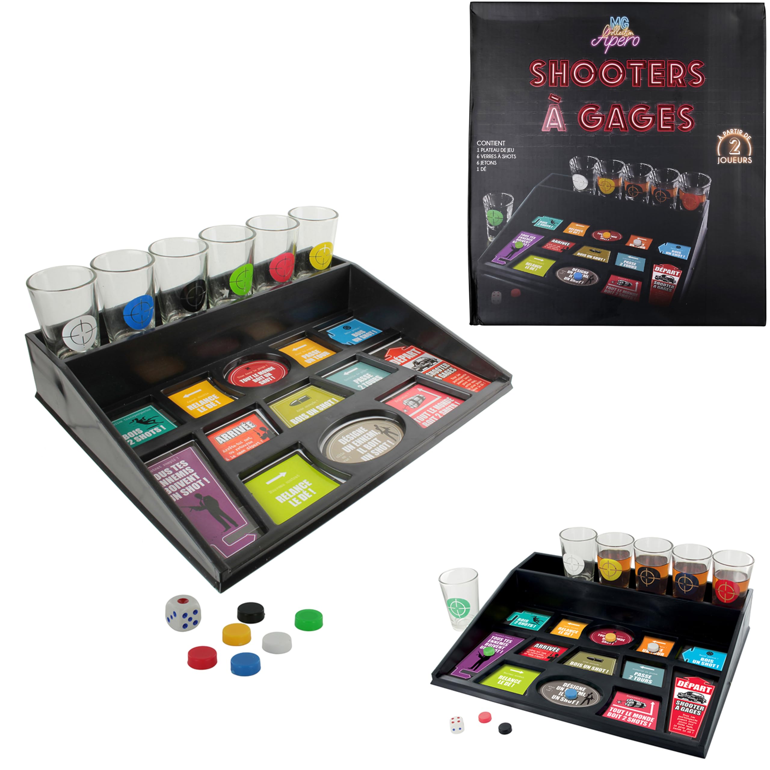MISTER GADGET Jeu Des Vérités à Boire - Jeu De Société Adultes - Cartes Questions & Défis - 2 à 8 Joueurs - 13