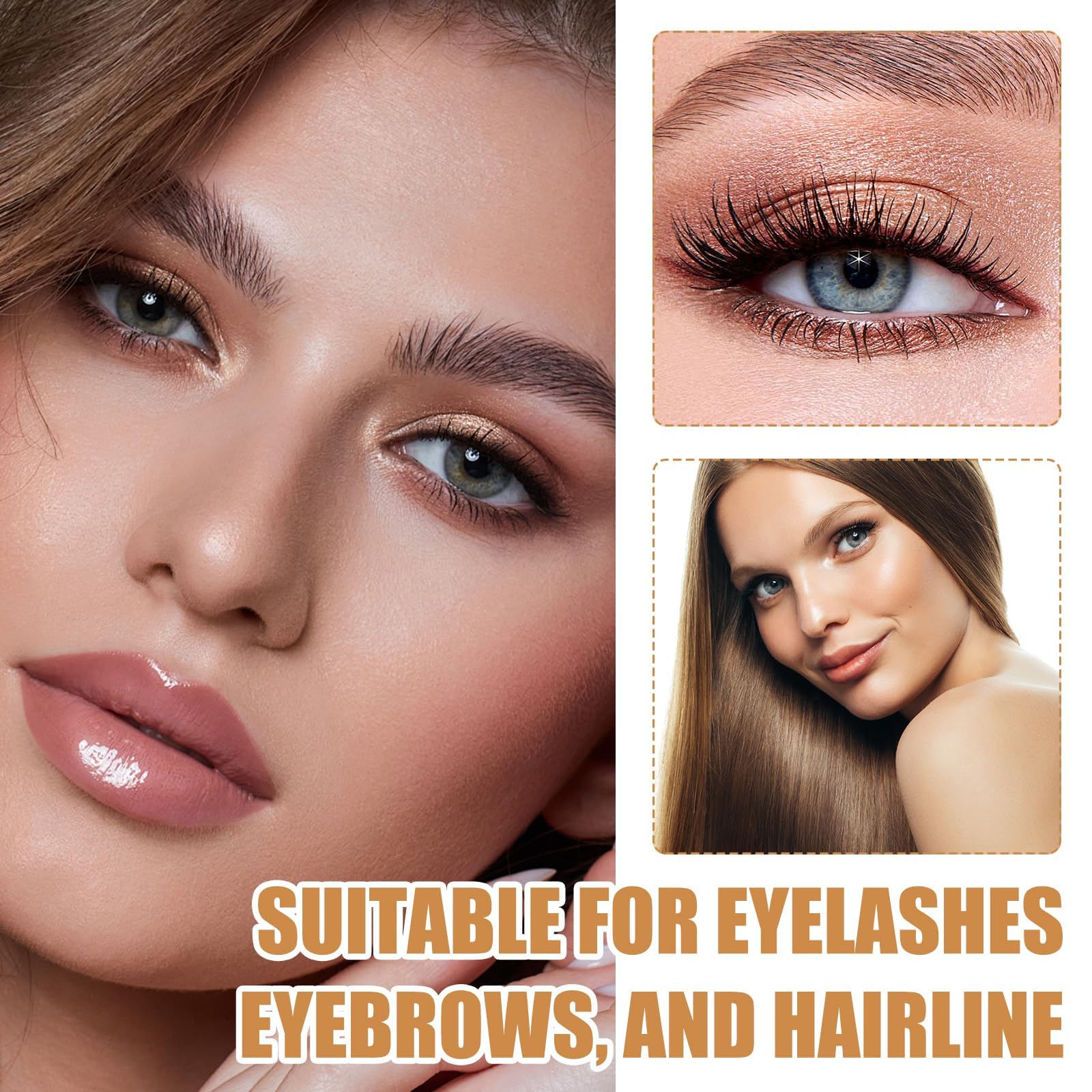 2 sztuki serum do rzęs, składniki odżywcze, niedrażniące, odżywia rzęsy, wspomaga wzrost, nadaje się do różnych gatunków skóry (4 ml)
