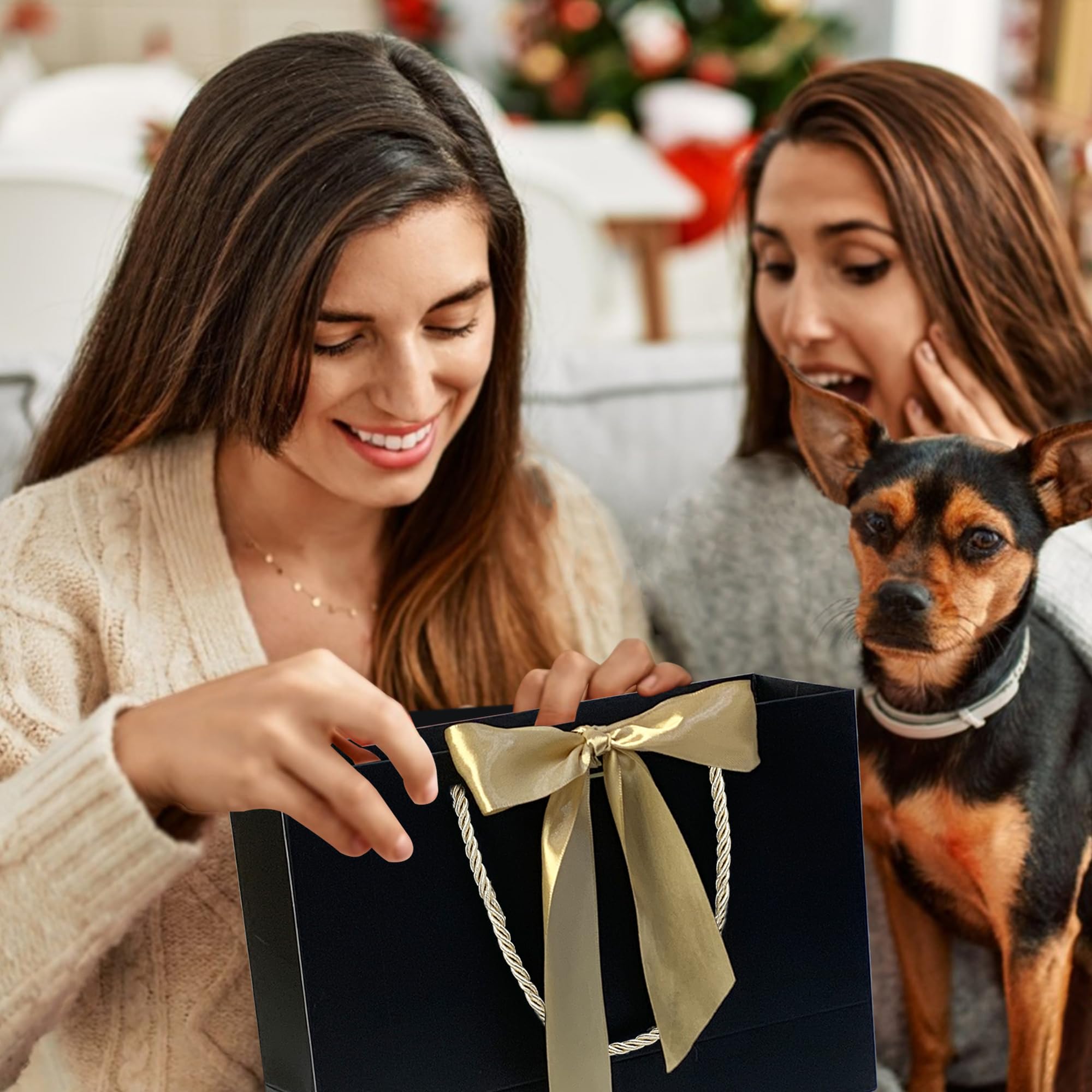 Sacchetti Regalo Eleganti Con Fiacchi E Biglietti | Per Compleanni, Matrimoni E San Valentino - Foto 7