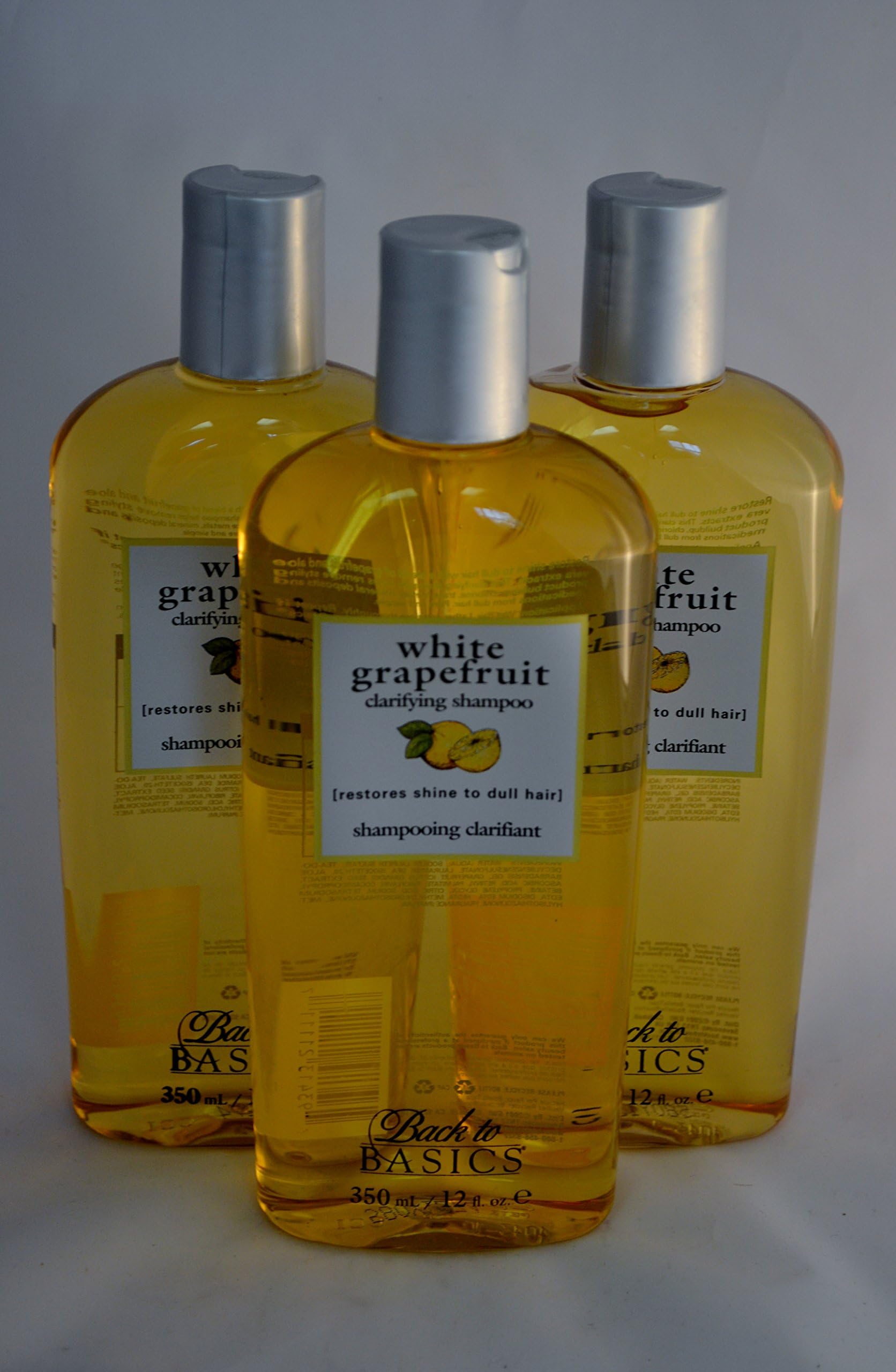 Back to Basics White Grapefruit Clarifying Shampoo 12 oz ~ 3 Pack
