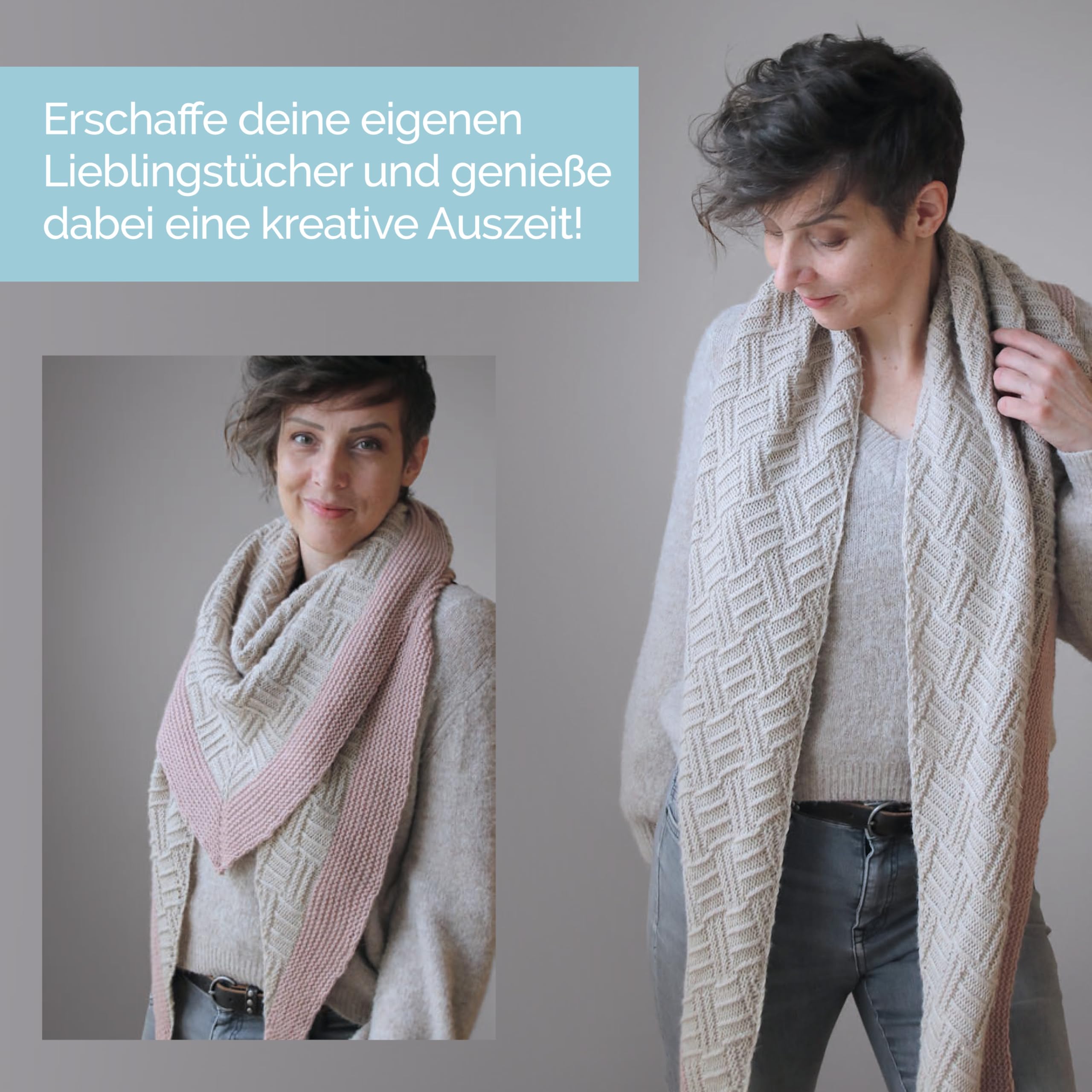 Mairlynd: Shawl Love. Mit 'Row Maps' zu allen Designs!: Entspann dich. Strick ein Tuch. Zweisprachige Ausgabe, Deutsch - Englisch