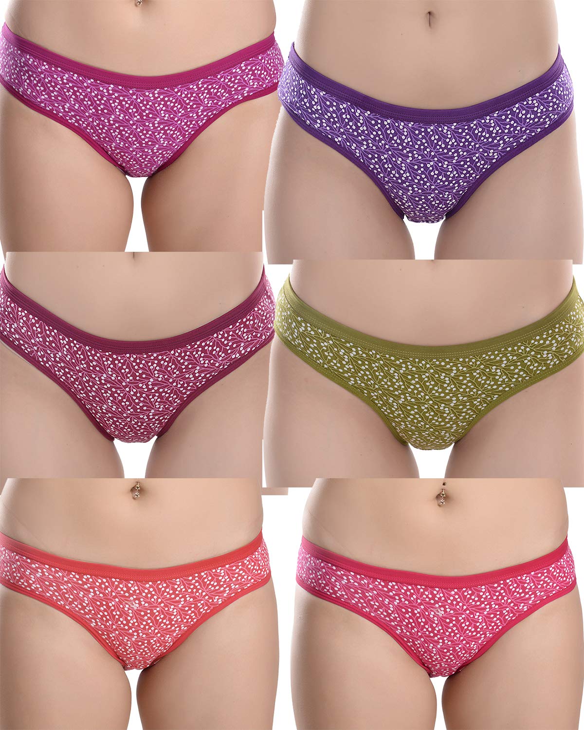 fims - fashion is my style Women's Cotton Hipsters Panties for Women, Soft Stretchable Cotton Fabric, Non-Padded, Multi-Color Panties, See Main Image to Check Nos of Panties You Will Get.-picture-24