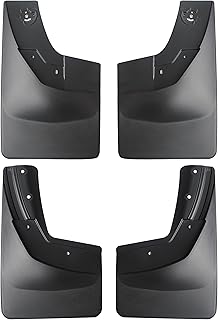 Amooca 2014-2018 Chevy Silverado 1500 and 2015-2018 2500 3500 Custom fit No Drill Mud Flaps Mud Guards Flare Splash Guards Kits Molded 4 Piece Set NOT for GMC Sierra