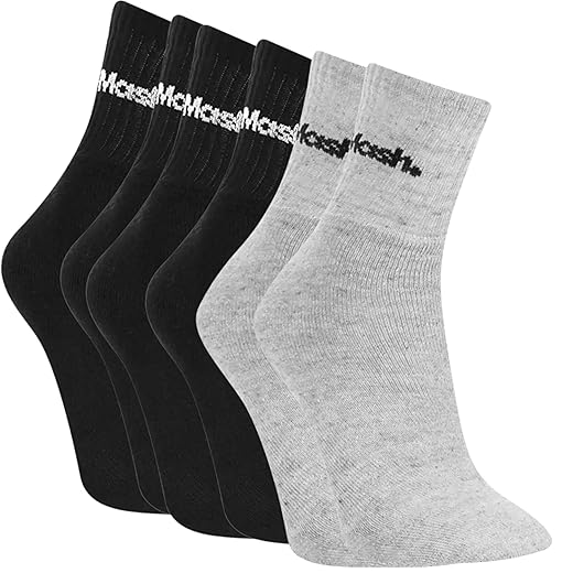 Kit 3 Pares Meias Cano Médio Curto Mash Algodão Felpa Atoalhada Unissex Adulto